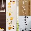 JM388 Flor Acrílica Bauhinia Pegatinas de Pared Espejo Cristal Pegatinas de Pared Estéreo Pegatinas Decorativas para Dormitorio Sala de Estar