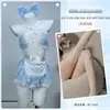 Diyi Miao Si Lingerie Sexy Uniforme de Role-Playing Doce Empregada Conjunto Romântico de Renda A721