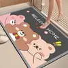 Felpudo de Entrada, Felpudo de Puerta, Felpudo para Pies, Felpudo Absorbente Antideslizante para Baño, Se Puede Cortar a Medida, Adecuado para Vestíbulo, Sala de Estar, Uso Doméstico