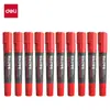 Deli 6881 Marcador Negro Punta Grande Bolígrafo de Contorno Bolígrafo Base Aceite Azul Rojo Codificación de Mensajería Dibujo Infantil