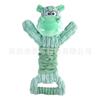 2023 Nuevo Producto Transfronterizo Hipopótamo Sonoro Juguete para Perro Estirable Rebote Cuerda de Jalar Juguete de Peluche Interactivo Chirriante para Mascotas