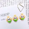 Nuevas Divertidas Caricaturas Jiji Kawaii Decoraciones para Uñas Lindos Conejitos Ratones 3D Pinzas para Cabello Accesorios de Resina