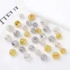 Color Oro 18K Galvanizado Conservador de Color Cobre Puro Microincrustado Circonita DIY Pulsera Cuentas Espaciadoras con Agujero Accesorio Material Cuenta Cuenta Cilíndrica Espaciador