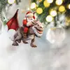Pingente de Decoração de Natal Transfronteiriça Papai Noel Dragão Voador Acrílico Plano Criativo Suprimentos de Decoração de Natal Pingente