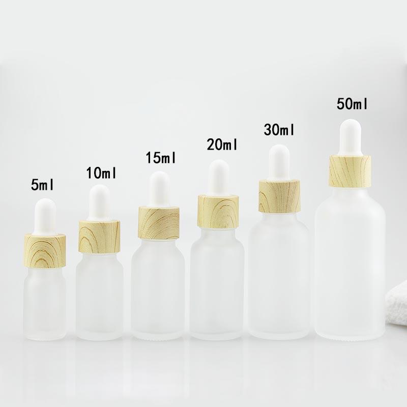 磨砂木纹滴管瓶