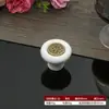 Manijas de Cerámica Coloridas para Gabinetes y Muebles, Perillas Redondas Minimalistas Modernas Pastorales de un Solo Agujero para Puertas de Gabinete y Cajones