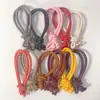 Serie Miu Simple Lanyard Tejido a Mano de PU para Teléfono Móvil Llavero de Cuerda Trenzada Colgante para Bolso Cuerda Trenzada con Núcleo de Cuero