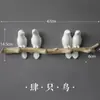 Gancho de Pájaro 3D Nórdico Simple Decoración de Pared Creativa para Entrada Perchero para Abrigos Colgador de Llaves