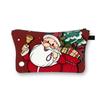 Bolsas de Navidad Nueva Bolsa de Cosméticos Navideña para Niños Bolsa de Tocador de Dibujos Animados Bolsa de Almacenamiento Estampada