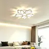 Luminária de teto em formato de flor para sala de estar, luz principal LED moderna minimalista para hall, iluminação de decoração para toda a casa