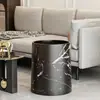Cubo de Basura de Mármol con un Toque de Lujo Ligero de Alta Gama, Adecuado para Hoteles y Uso Doméstico, Gran Capacidad, para Dormitorio, Sala de Estar y Baño