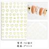 Pegatinas de uñas huecas con forma de corazón de melocotón de celebridades de Internet, pegatinas de amor, lindas pegatinas de uñas finas y resistentes con forma de corazón para niñas, calcomanías decorativas DIY