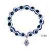 Suministro Transfronterizo Pulsera Ojo Turco Azul Mano de Fátima Ojos del Diablo Pulsera de Cuentas