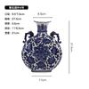Vaso Cerâmico Estilo Chinês Doméstico Grande Azul e Branco Porcelana Vaso Sala de Estar Gabinete de TV Decoração Vaso Cerâmico