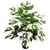 Planta Artificial Escandinava Hoja de Tortuga en Maceta Paisajismo de Sala de Estar Interior Plantas Verdes Falsas Adornos de Pie Plantas Pegadas Decorativas