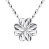 Jinjiahua Novo Produto Colar Trevo Moda Feminina Corrente Clavicular Prata Joias Japonesas e Coreanas Simples Pingente Trevo da Sorte Feminino