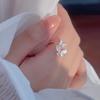 Anillo de Mariposa para Mujer Diseño Nicho Ins Trendy Nicho Anillo de Zircón Micro-Incrustado Ajustable Anillo para Dedo Índice Venta al por Mayor
