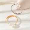 Joyería de comercio exterior popular pulsera de perlas para mujer al por mayor personalidad europea y americana apertura simple chapado en oro joyería de venta caliente