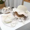 Sombrero de paja para niños, sombrero de verano para niñas, sombrero de princesa, sombrero de playa con protección solar, sombrero de sol para bebé, sombrero de pescador transpirable