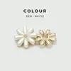Botones metálicos de flor de perla y margarita, botones versátiles en forma de pétalo, botones de alta gama para abrigos de piel y suéteres, botones para trajes