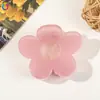 Pasador de Flor Recortada de Nuevo Estilo Transfronterizo Qiyue para Mujer en Otoño e Invierno, Pasador de Gama Alta, Pinza de Tiburón para Recogido Parcial, Mostrando Más Volumen de Cabello