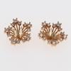 Colgante de Flor Corazón de Cobre Fundido de 20 mm con Zirconias Microincrustadas Accesorios de Joyería DIY Horquilla Adorno para el Cabello Broche Material