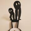 Suporte de Sombra Engraçado Halloween Suporte de Vela Interessante Decoração de Mesa Estilo Europeu e Americano Ornamento de Metal