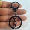 En stock, venta al por mayor, llavero colgante de aleación chapada DIY con hebilla de langosta, bolso de tres piezas, colgante de muñeca, accesorios para llavero