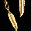 Europa y Estados Unidos joyería transfronteriza nuevos aretes retro simples aleación pluma hoja aretes exquisitos anillos para mujer