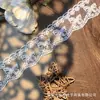 Em estoque Novo Lolita Bordado Solúvel Em Água Lace Leite Seda Único Lado Flor Onda Lace Lace Código De Barras
