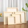 Moldura de Madeira Sólida Ultra-Leve para Quadro de Argila Criativo Feito à Mão Material DIY Moldura de Madeira Moldura para Foto de Argila Moldura Vazia Exibição de Trabalho com Argila Colorida