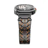 Adequado para Samsung Watch 8 Pulseira de Aço Inoxidável Pulseira de Metal Titânio Galaxy Watch Ultra Pulseira de Aço