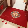 Capacho de terra de diatomáceas vermelho para a entrada, perfeito para recém-casados, fácil de limpar, absorvente, resistente a manchas, durável e antiderrapante