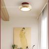 Luz de Pasillo Nórdica OVNI Crema Viento Balcón Luz de Techo Vestidor Vidrio Antiguo Luz de Entrada
