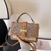 Bolso de Mano Estampado Floral de Lujo Vintage Bolso Cuadrado Pequeño Retro para Mujer Nuevo 2026 Bolso de Hombro Cruzado con Solapa para Viajes