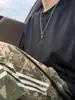 Pantalones Camuflaje Tres Barras para Multitud Hombres Otoño Delgados Estilo Americano Retro Pierna Ancha Pantalones Marca de Moda Rectos Secado Rápido Pantalones Paracaidistas