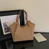 Bolso de axila de color liso y gran capacidad, nueva colección otoño 2026, bolso tote moderno y casual, bolso de hombro simple