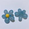 Estilo coreano acrílico 40MM flor de gelatina flor de cinco pétalas contas soltas DIY elástico corda de cabelo acessórios para capa de celular
