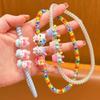 Novos Acessórios de Cabelo de Desenho Animado para Crianças, Faixas de Cabelo Multifuncionais com Anel de Telefone, Tiaras para Meninas Pequenas, Laços de Cabelo Fofos