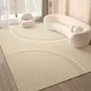 Tapete Estilo Creme para Sala de Estar, Luxo Leve de Alta Qualidade 2026 Novo Modelo, Tapete para Sofá de Casa, Tapete de Chão Resistente a Manchas para Quarto