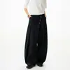Pantalones de Estilo Old Money para Primavera/Otoño, Botonados, Plisados, Corte Curvo, Negocios Ligeros, Caídos, Casuales, Sueltos, Elegantes, de Pierna Ancha, Largos hasta el Piso