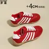 Zapatos de entrenamiento alemanes estilo ballet con cordones de piel de vaca para mujer, zapatos de mujer, novedad de otoño 2026, zapatos deportivos casuales versátiles, zapatos de Forrest Gump