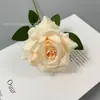 Flor Artificial Flor Única Rosa Diamante Atacado Arranjo de Flores Romântico para Casamento Decoração de Parede de Flores Arranjo de Flores Dia dos Namorados Flor Artificial
