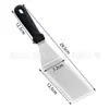 Set de Herramientas para Barbacoa de Acero Inoxidable para Exteriores Espátula Teppanyaki Utensilios de Cocina para Hornear Accesorios de Amazon Combinación de Herramientas para Hornear