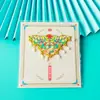 Patrón de Mariposa Bordada Nube Hombro Metal Imán para Refrigerador Túnica de Fénix de la Ciudad Prohibida Tendencia Nacional Estilo Antiguo Souvenirs Culturales y Creativos Souvenirs de Viaje