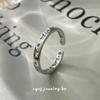 Cui Yan Anel Decorativo de Prata S925 Estilo K Estilo Japonês Nicho Laço Feminino Doce Estilo Ins Anel Aberto Joias