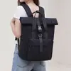Mochila tipo flip-top estilo universitario, unisex, estilo coreano, moderna, adecuada para ir al trabajo, una mochila ligera y versátil para laptop