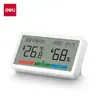 Deli LE505PRO - Medidor Eletrônico de Temperatura e Umidade para Escritório, Casa, Montagem na Parede, Mesa, Quarto de Bebê