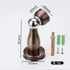 Acero inoxidable tope de puerta succión de puerta magnético fuerte pared gruesa succión de piso parte superior de la puerta puerta de madera puerta de baño del hogar dispositivo anti-colisión de succión de puerta