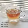 Copo de Vidro com Alça, Listras Verticais, Copo Estilo Ins, Copo para Americano Gelado, Copo de Leite, Copo de Café com Aparência Sofisticada